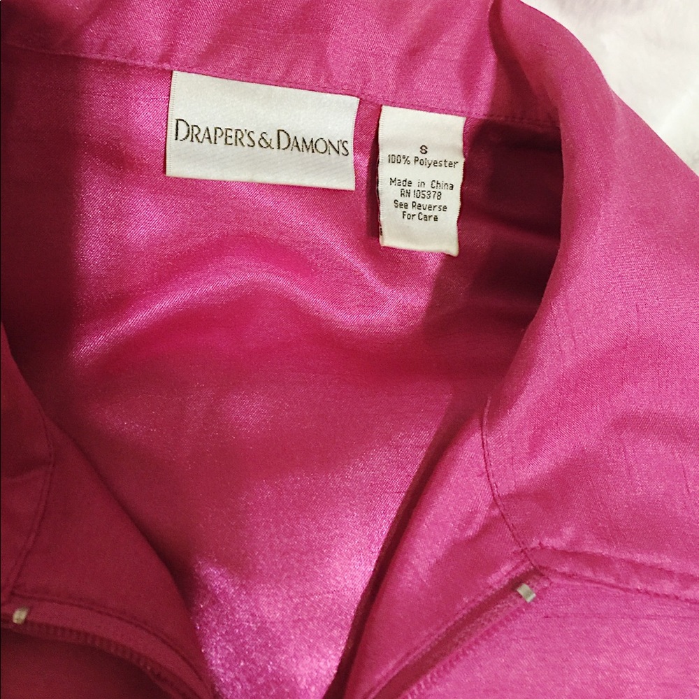 Women’s Pink Zip Up Fancy Sporty Jacket & Pink Top - Picture 8 of 8